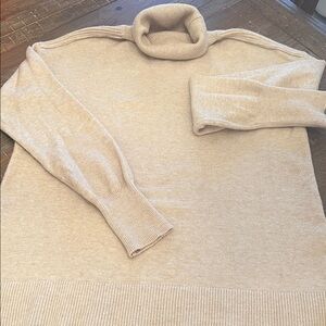 Evereve Beige Turtleneck Sweater Women